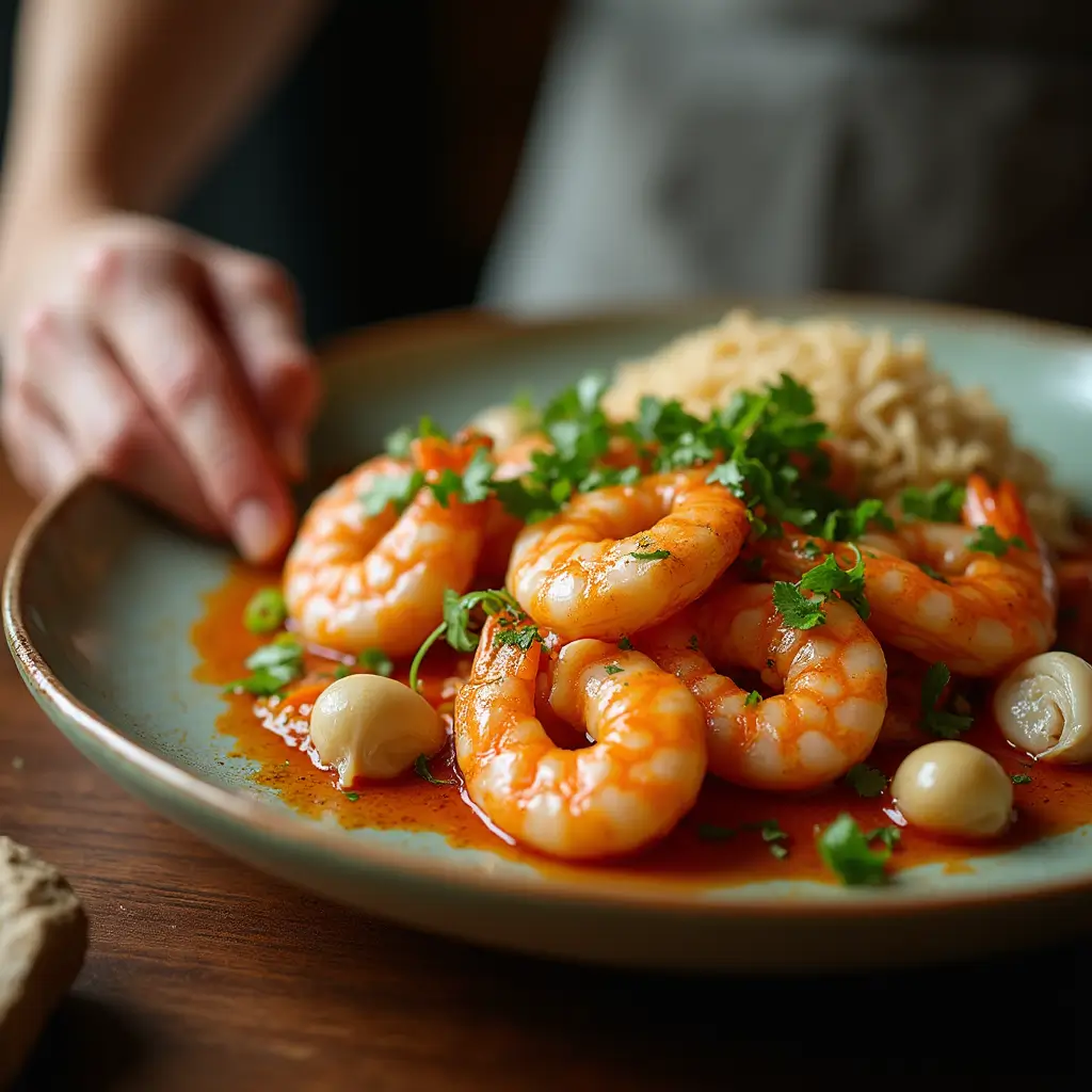 Shrimp with Garlic Sauce