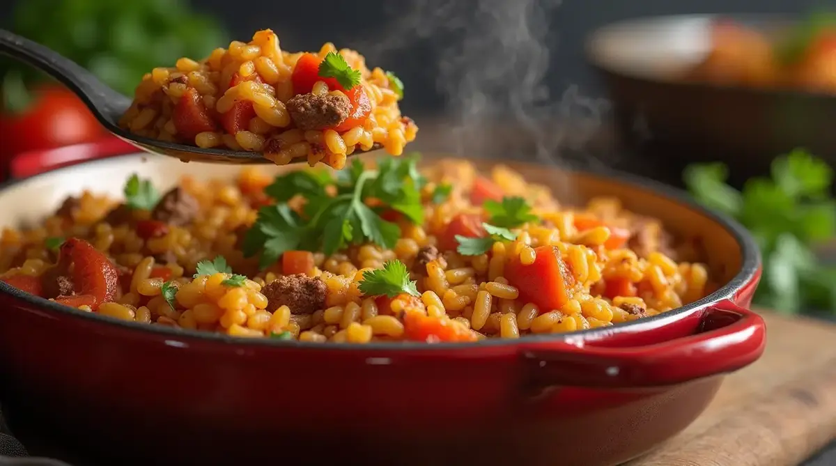 Spanish Rice Hotdish
