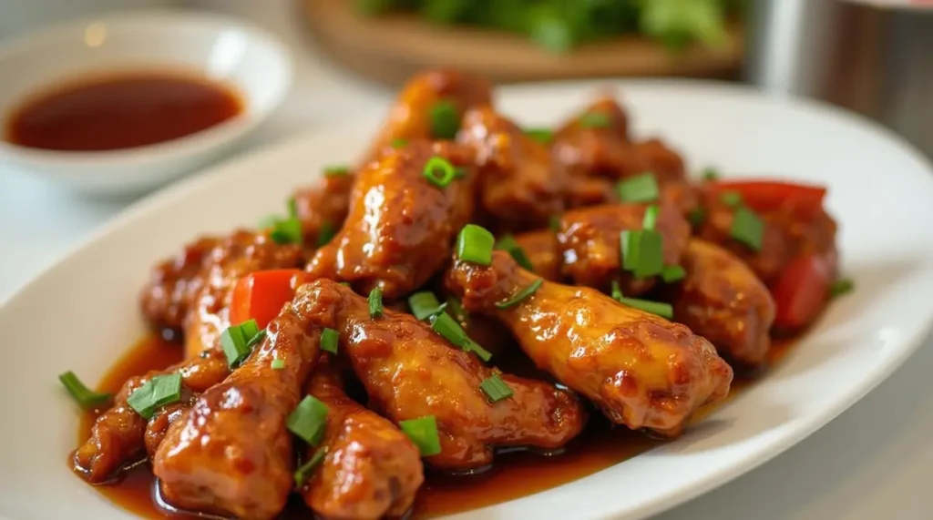 Chicken Wings with Garlic Sauce Chinese