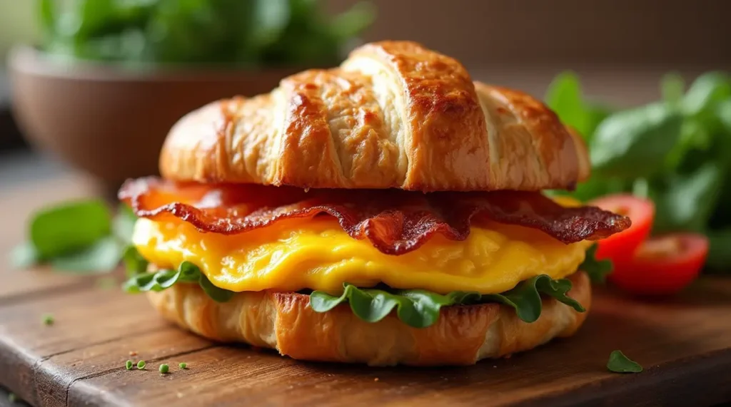 croissant breakfast sandwich calories