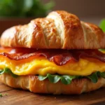 croissant breakfast sandwich calories