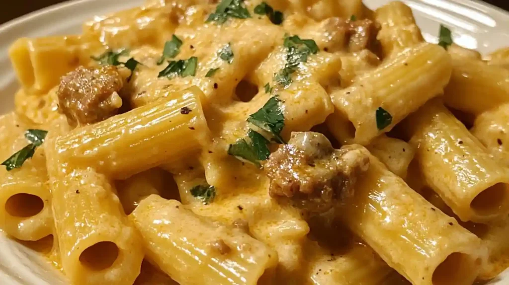 Creamy Sausage Rigatoni