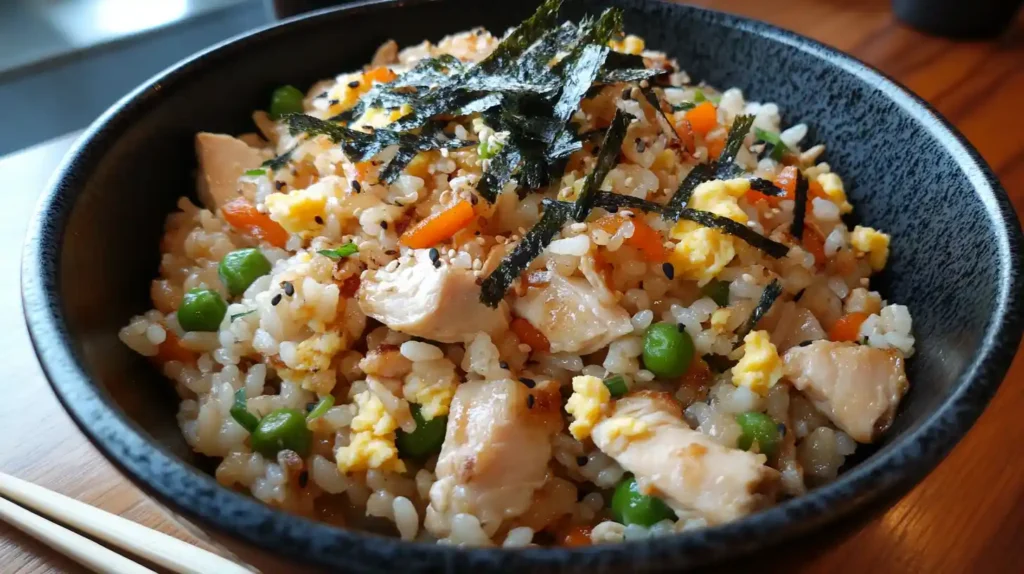 chicken fried rice Japanese style