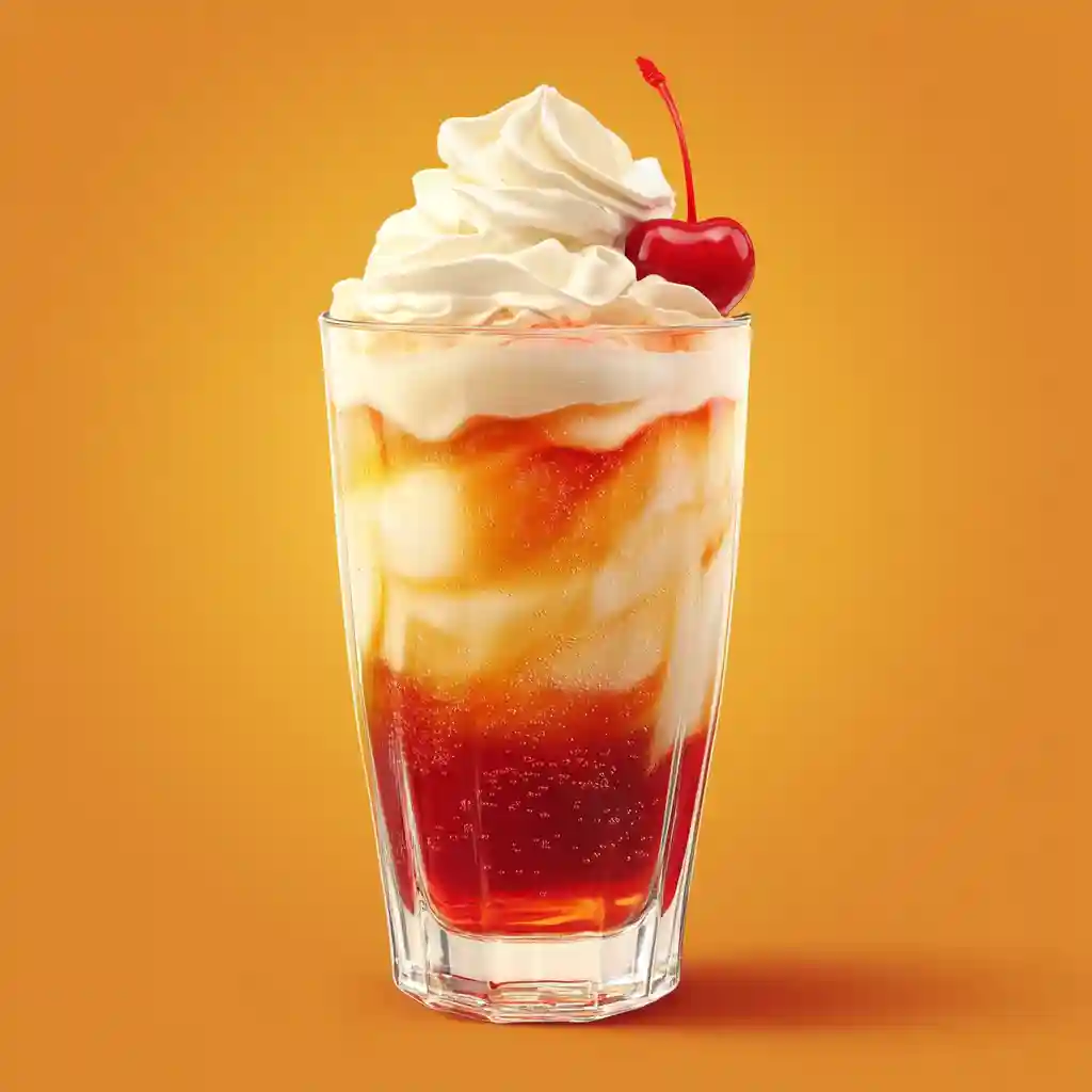 Italian Soda Recipe: Easy, Fizzy, and Flavorful 3 Italian Cream Soda Recipe showing a tall glass with sparkling soda, cream, whipped cream, and a cherry.