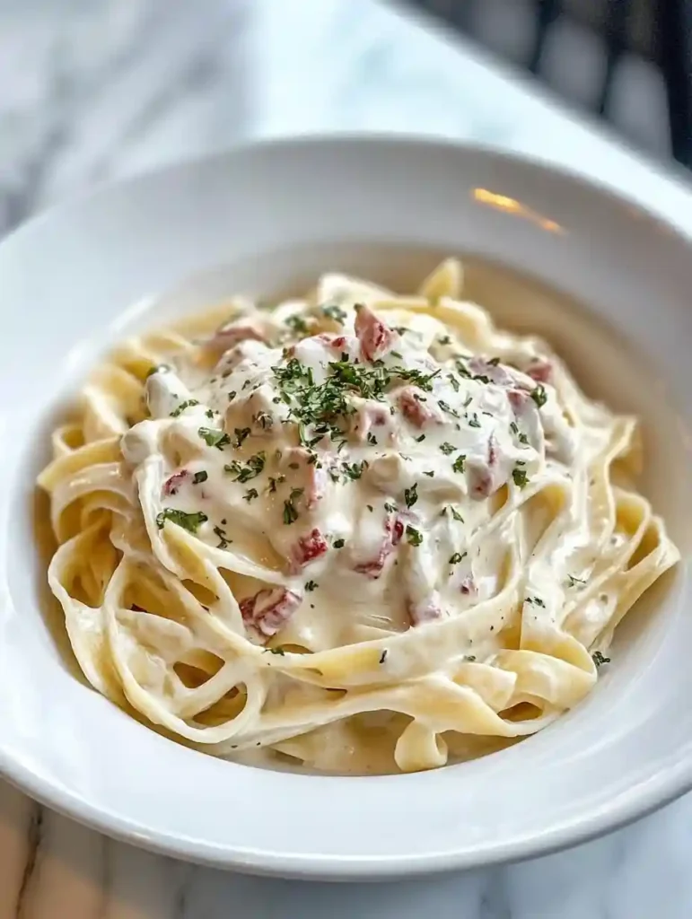 Hello Fresh Cream Sauce Base Easy Homemade Recipe & Substitutes 6 Hello Fresh cream sauce base served over fettuccine pasta