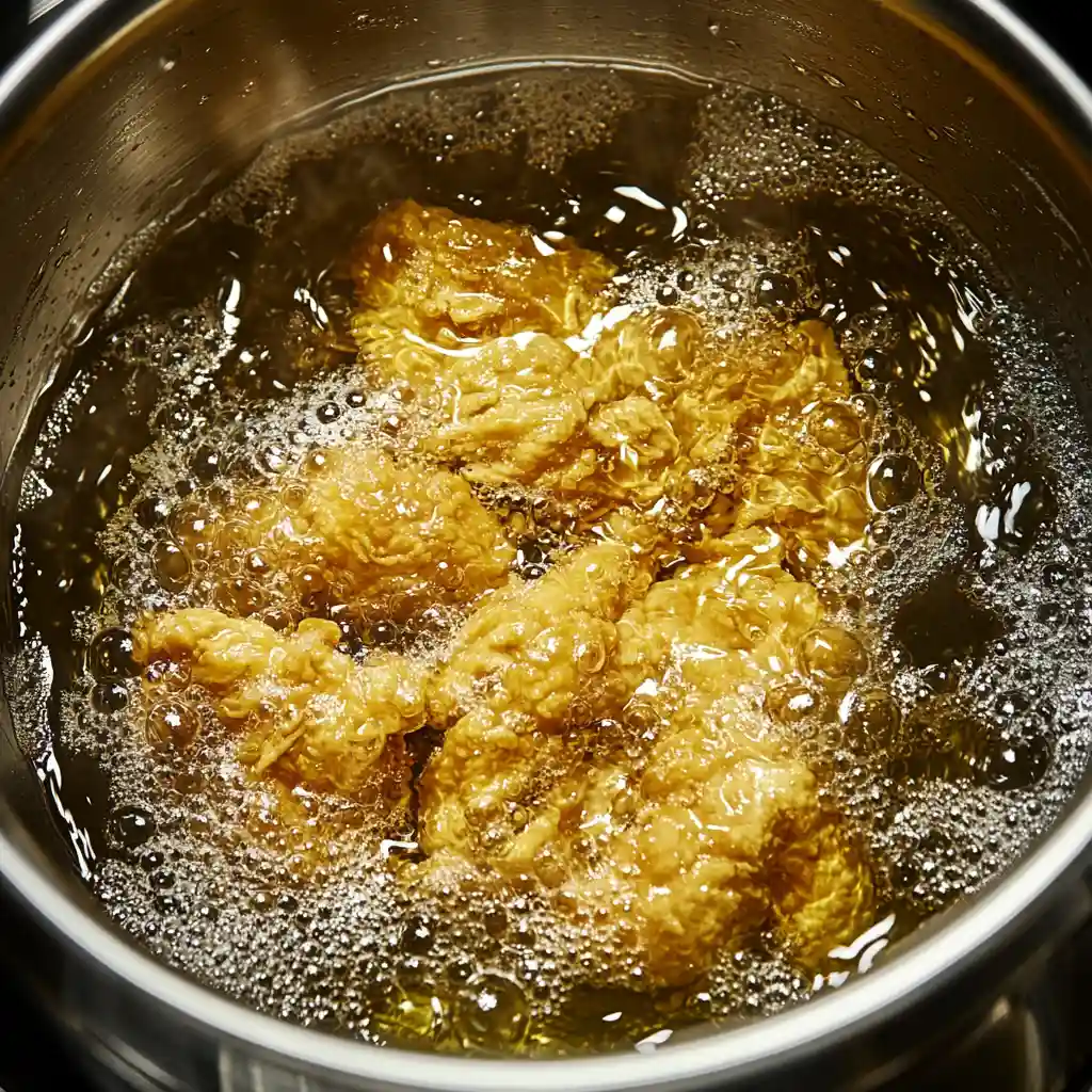 Kennedy Fried Chicken Halal Surprisingly Amazing! 6 Halal chicken frying in hot oil for Kennedy-style taste