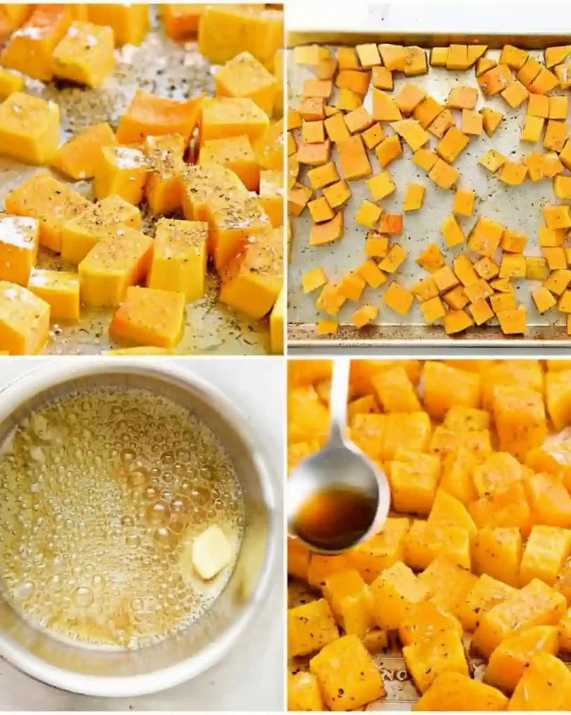 Roasted Butternut Squash: A Simple and Healthy Side Dish Everyone Can Enjoy 4 Roasted butternut squash preparation with herbs and browned butter drizzle