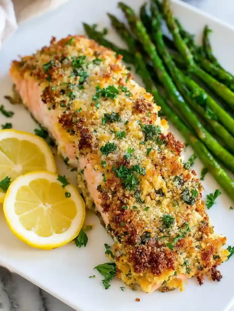 Baked Parmesan Crusted Salmon 5 Parmesan Crusted Salmon with Roasted Asparagus
