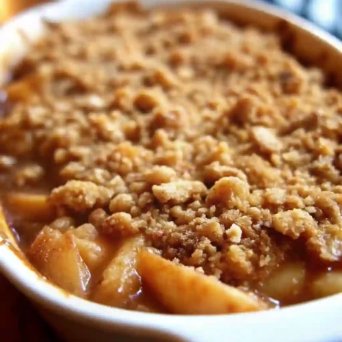 Easy Apple Crumble Recipe 5 Homemade apple crumble with golden crisp topping