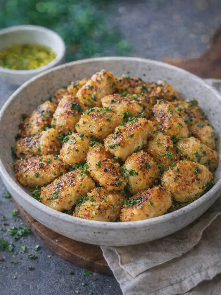 Garlic Butter Chicken Bites (One Pan, 25 Minutes) 2 Garlic Butter Chicken Bites in a bowl with crispy golden edges and fresh parsley